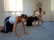 Hatha yoga class